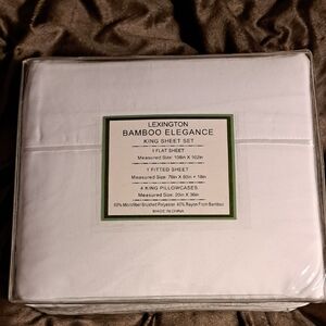 Bamboo Elegance King Sheet Set - White